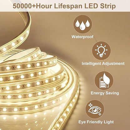 BEAUTYPEAK 36x24 LED Oval Bathroom Mirror with Lights, Anti-Fog, Dimmable, Backlit + Front Lit, Lighted Bathroom Vanity Mirror for Wall, 3 Colors, Memory Function, Tempered Glass, Shatter-Proof