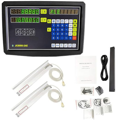 2/3 Axis Digital Readout and TTL Precision Linear Glass Scale DRO Encoder for Milling Lathe. Note:Display&Scales Sold Separately,Pls Select The Size Options! (250mm Travel Length Scale ONLY(10''))