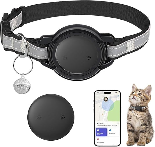 GPS Tracker for Cats, Mini GPS Cat Tracker, Smart Pet Activity Tracker, No Monthly Fee, Compatible with Apple Find My(iOS Only), Anti-Lost, Finder Tag for Vehicles, Pets, Kids, Items (1 Pack)