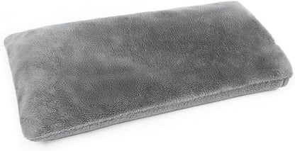 Microwave Heating Pad with Washable Cover, 6.5 X 12“ Microwavable Heating Pads for Neck and Shoulders and Back, Warm Compress for Knee, Muscles, Joints, Wrist, Abdomen (Gray)