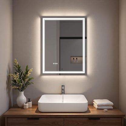 LED Bathroom Mirror with Lights, Wall Mirrors
