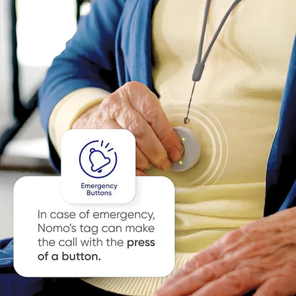 Tags - Fast, Easy Integration with Existing Smart Care Systems - Motion Detection, Emergency Panic Button, Wearable Fall Detection - Battery Operated - 4 Tags