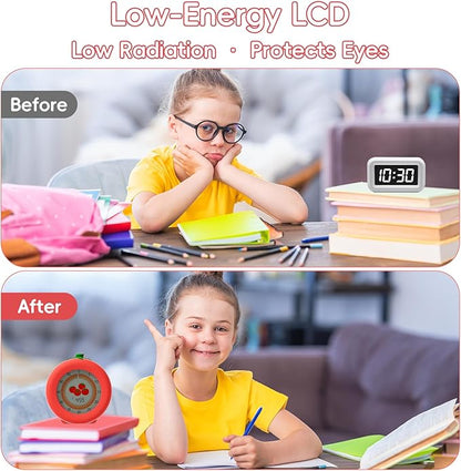 Visual Timer for Kids, 299-Minute Cute Kids Pomodoro Timer with Eye-Protection Screen & Protective Case, Homeschool Supplies Study Teaching Time Management Tool