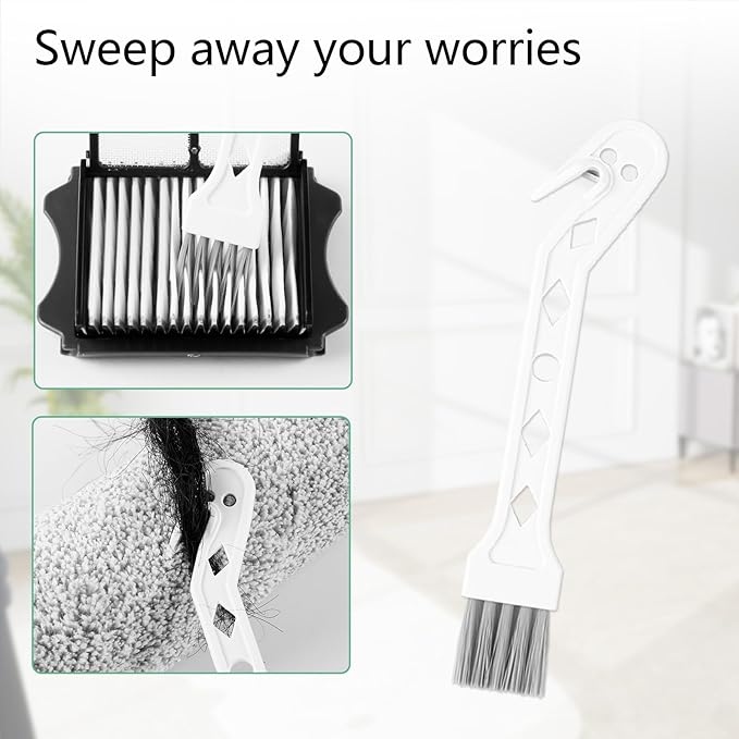 Floor ONE S5 Pro Replacement Roller Brush and Filter Kit for Tineco Floor ONE S5 Blue,Floor One S5 Pro 2 Cordless Wet Dry Vacuum Replacement Parts,3 Roller Brush,3 Filters,1 Cleaner Brushes