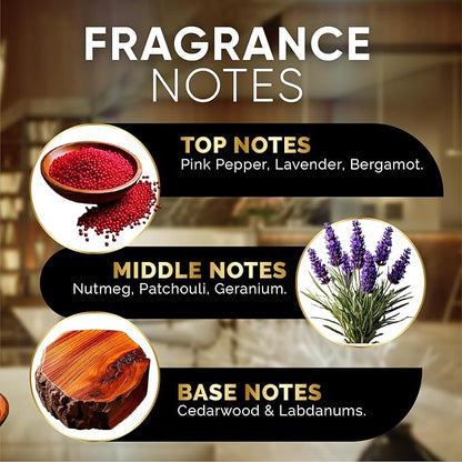 Luxury Hotel Diffuser Oil for Hotels and Homes - Aromatherapy Oils for use with an Essential Oil Diffuser at Home - Fragrance-Scent Diffuser Oil Blend (Wild Ambition) 4.05fl oz (120ml)