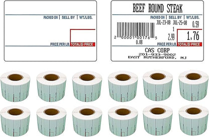 VisionTechShop LST-8010 Printing Scale Label, 58 x 40 mm, UPC 12 Rolls of 700 Labels