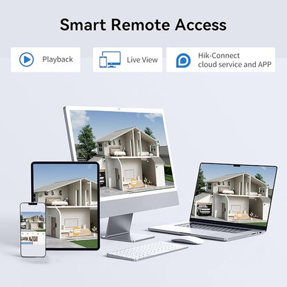 DS-2DE2C400MWG-E Wired PT 4MP PoE IP Camera with 345° pan and 80° tilt, Auto-Tracking Lite, Smart Hybrid Light, IP66, 2-Way-Audio,2.8mm Lens, International English Version