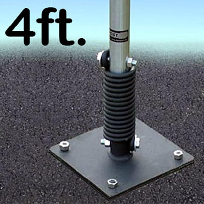SmartSign 4 feet FlexPost Signpost for Asphalt - Flexible Sign Post with Heavy-duty Spring, Ideal for Parking Lots, Supermarkets, Stadiums, and Hospitals, Made in USA