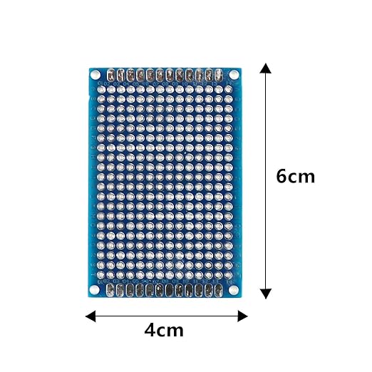 20 Pcs(4x6cm) Double Sided PCB Board Prototype Kit Soldering 4 Colour Universal Printed Circuit Board for DIY Soldering and Electronic Project