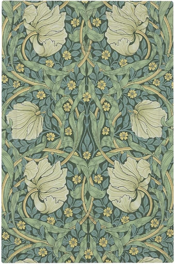 Light Switch Cover Plate Vintage Floral Plant Sage Green William Morris 1 Gang No Device Blank Electrical Wall Plates Faceplate Decorative Switch Plate for Bedroom Home Decor