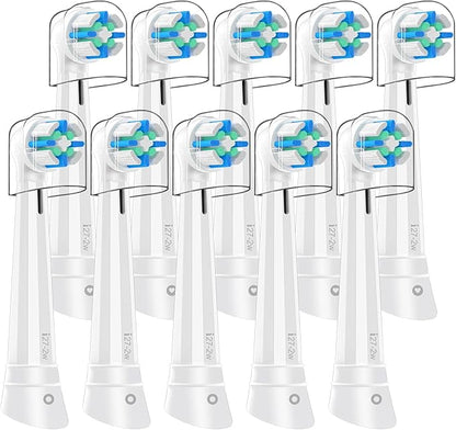 10 Pack Smart Cleaning IO Replacement Heads Compatible with Oral B iO 2 3 4 5 6 7 8 9 10 Series Electric Toothbrush, Brush Heads Compatible with Oral B iO Electric Handles White