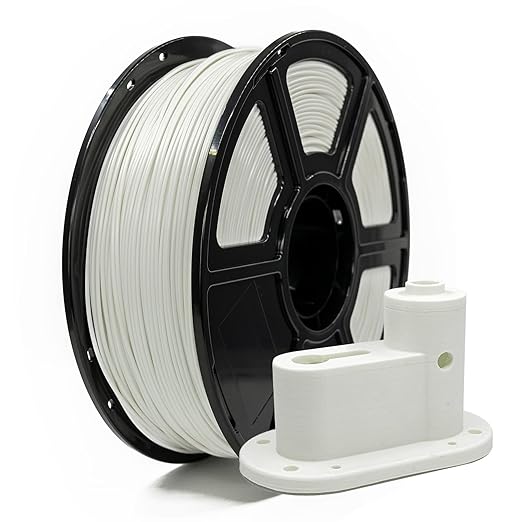 FLASHFORGE ASA Filament 1.75mm White, 3D Printer Filament 1kg (2.2lbs) Spool, Dimensional Accuracy +/- 0.02mm, Durable, High UV-Resistant, Perfect for Printing Outdoor Functional Parts