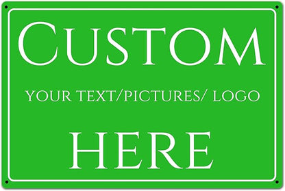 Custom Sign, Custom Delivery，Aluminum Weatherproof Metal Sign Multiple Sizes, Courier delivery, safety warning, Business, Workplace, office, Home, Delivery Signs(14 * 10Inch)