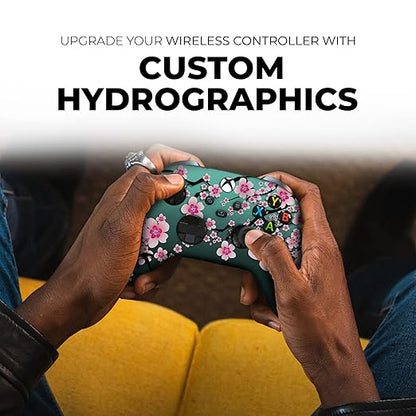 DreamController Cherry Blossom Custom X-box Controller Wireless compatible with X-box One/Series X/S Proudly Customized in USA with Permanent HYDRO-DIP Printing(NOT JUST A SKIN) (MODDED)