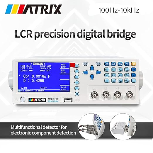 Benchtop LCR Meter Matrix MCR-5010 Digital Tester for Capacitance Resistance Inductance Accuracy 0.15% 100Hz-10kHz