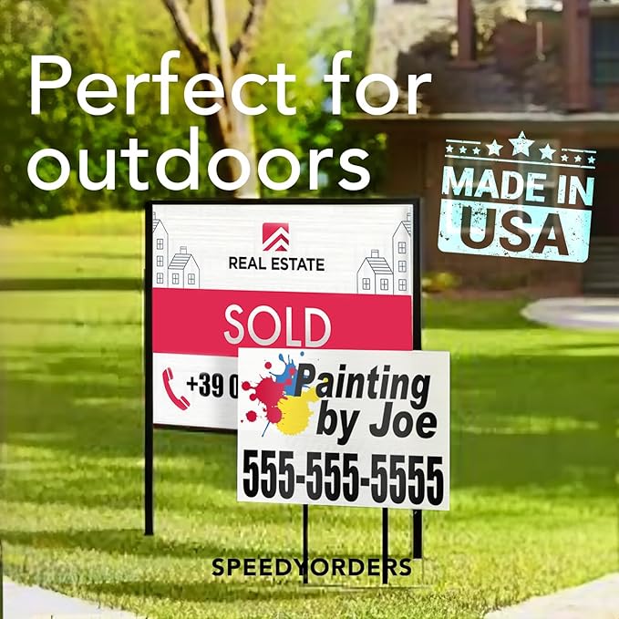 Custom Outdoor Metal Sign - Personalized Aluminum Safety and Business Sign, Waterproof (Red Background, White Aluminum, 7x7 In)