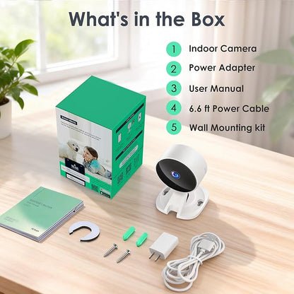 YOTON 1080P Indoor Security Camera for Baby Monitor, Pet Camera with Night Vision, 2-Way Audio, Motion Detection, Cloud & SD Card Storage, Easy Setup, Works with Alexa & Google Assistant (4 Pack)