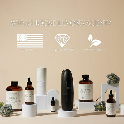 Levona Scent Essential Oil - Aroma for Home, Office, Hotel & Spa, Ideal for Humidifiers & Diffusers, Fragrance with Grapefruit Peel, Fresh Lemon, Litsea - 500ml / 17 fl oz, Hotel Romance