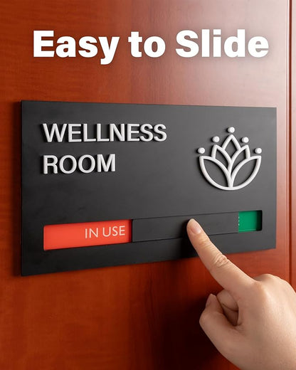 Mother's Room Sign - Breastfeeding Door Sign Available or In Use Slider -Privacy and Room Status Indicator Signs
