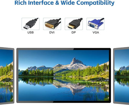 GreenTouch 32 Inch Industrial Digital Signage Touchscreen Monitor, 500 Nits Display 1920 x 1080P, Built-in Speaker, with HDMI + VGA + DVI Ports for Advertising