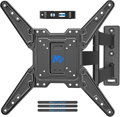 Mounting Dream Long Arm TV Wall Mount for Most 26-65 Inch TVs, 30 Inch Long Extension TV Mount Swivel and Tilt, Full Motion Wall Mount TV Bracket Fit Max VESA 400x400mm,Up to 99 lbs, MD2286-M