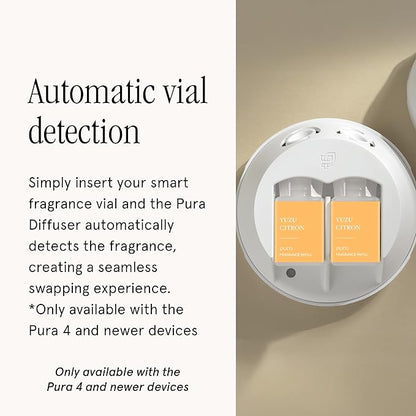 PuraHome Scent Refill - Smart Home Air Diffuser - Up to 120-Hours of Luxury Fragrance per Refill - Home Essential - Clean & Safe Diffuser Fragrance - 2 Pack, Yuzu Citron