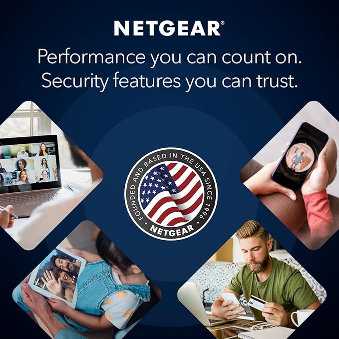 NETGEAR Orbi 870 Series (RBE870) Tri-Band WiFi 7 Mesh Add-on Satellite – Works with Orbi RBE872 and RBE873 – Security Features, Adds Coverage Up to 3,000 Sq. Ft. - BE21000 802.11be (Up to 21 Gbps)