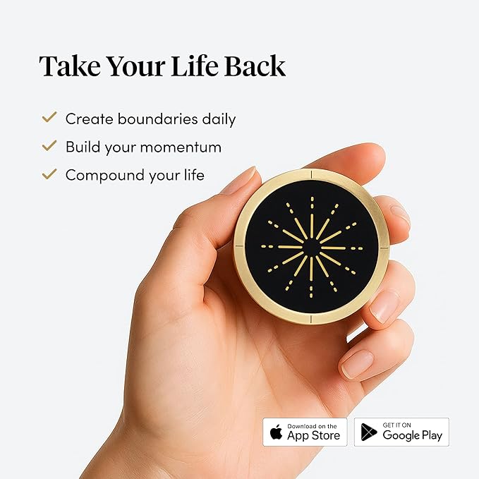BestSelf Helm Focus Device – Premium NFC-Powered Phone Distraction Blocker Physical App Blocker Tool for Deep Work, ADHD Focus, and Screen-Free Productivity
