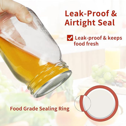 Aliggbent 150 Pcs Wide Mouth Canning Lids, 86MM Airtight Split-Type Mason Jar Lids, Leakproof Bulk Wide Mouth Canning Jar Lids for Canning Food, Jams, Fruits & DIY Decor