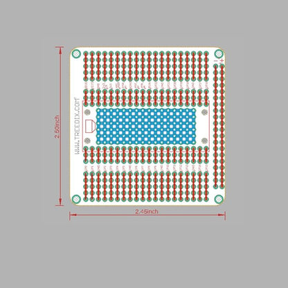 Treeidx 3pcs Expansion Board Breadboard Gold Plated Finish Proto Board PCB Compatible with Raspberry PI PICO