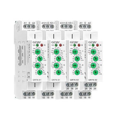 Asymmetric Cycle Timer Relay 1SPDT AC 230V 10A Long or Short Period Repeat Cycle Tntermittent Timer Electronic Relay in Din Rail (GRT6-S1 AC 230V)