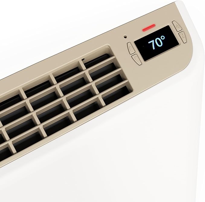 Smart Envi Wi-fi Plug-in Electric Wall Heater - Energy Efficient Smart Heaters for Indoor Use - App Controlled Electric Heater with Thermal Shut Off Switch - Compatible with Alexa & Google Home