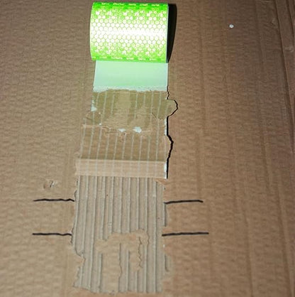 Green Reflective Tape Outdoor Waterproof 2 inch, High Visibility Warning Industrial Marking Tape, Safety Stickers (11 feet)