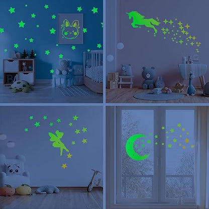 Glow in The Dark Tape - 2PCS 33 FT X 0.5 Inch Glow Tape, Fluorescent Tape, Waterproof Luminous Reflective Tape for Stairs, Walls, Steps, Exit Sign, Theatres, Staged & Dark Areas