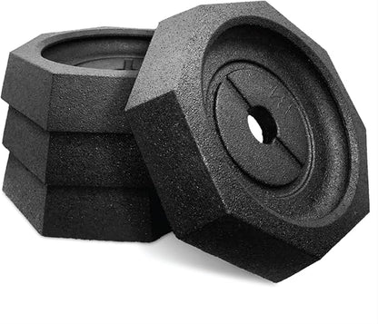 SnapPad Prime (4-Pack) | Four-Point RV Leveling Blocks Featuring 10" Round Jack Feet | Adds 316% Additional Surface Area, 8.9 lbs. Per Pad & 13.25" Width | Must-Have Camper Leveling Blocks