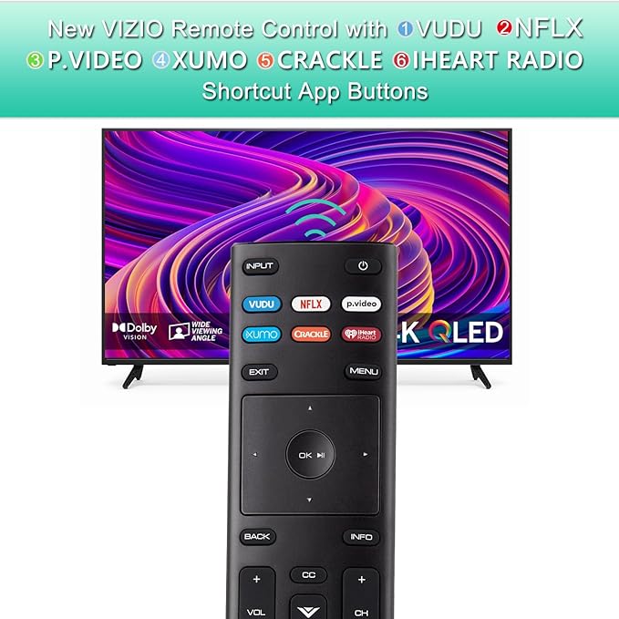 Universal for VIZIO Smart TV Remote Control Replacement XRT136