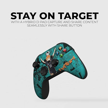 DreamController Haikyyuu Hinatta Custom X-box Controller Wireless compatible with X-box One/Series X/S Proudly Customized in USA with Permanent HYDRO-DIP Printing(NOT JUST A SKIN) (MODDED)