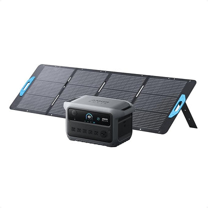 Anker SOLIX C2000 Gen 2 Portable Power Station with 200W Solar Panel, 2,400W (Peak 4,000W) Solar Generator, Full Charge in 58 Min, 2048wh LiFePO4 Battery for Home Backup, Power Outages, and Camping