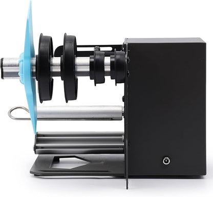 U.S. Solid Automatic Label Dispenser for Long Rolls and Fanfold Labels - Transparent and Opaque - Adjustable Speed - Core Sizes 1", 1.5", 3" - Width 0.2-4.7 in - Max. Roll 11 in
