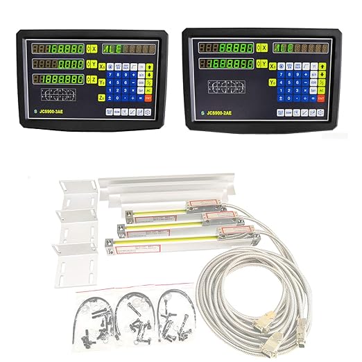 2/3 Axis Digital Readout and TTL Precision Linear Glass Scale DRO Encoder for Milling Lathe. Note:Display&Scales Sold Separately,Pls Select The Size Options! (1000mm Travel Length Scale ONLY(40''))