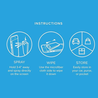 PhoneSoap Shine - 2 in 1 Cell Phone and Screen Cleaner with Attached Microfiber Cloth (5 Pack - 5 Colors)