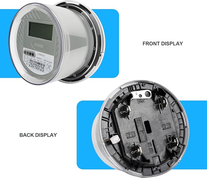 RV Digital Electric Meter,240V 2 Wire KWH Meter,Watt Meter, Used for RV and Home Meter