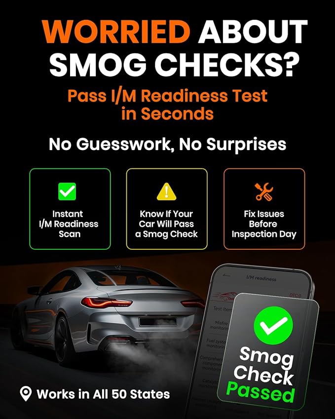 ANCEL BD310 OBD2 Scanner & Engine Code Reader - Advanced Battery Test, Trip Analysis, Performance Test, Bluetooth Diagnostic Tool for Android & iPhone - Works for All 1996+ Vehicles