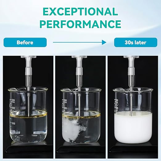 U.S. Solid 300 W Ultrasonic Homogenizer - 8 mm Probe, 5-200 ml Sample Capacity, Laboratory Sonicator Processor, Research Cell Disruptor & Industrial Mixer