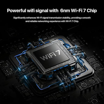 Tenda BE5100 Dual Band WiFi 7 Router (RE6L Pro) – 1x2.5G + 3x1G Ports, Easy Setup, Security Protect, Parental Control, Access Point Mode, Vertical Design, MLO, VPN, NFC