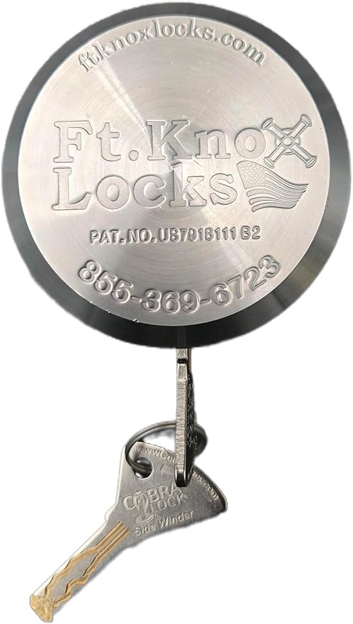 Demco EZ Latch Coupler Lock (for Cast Demco Version) W/Cobra-Sidewinder Stainless Steel Puck Lock