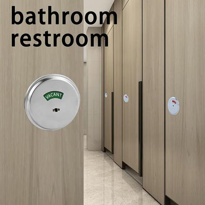 in-Use/Vacant Commercial Deadbolt, Heavy Duty Satin Chrome Grade 2 Privacy Indicator Deadbolt for Bathroom/Office, UL3 Hour Fire Rated, Left&Right Handed, 2 3/4" Backset, 9 Packs