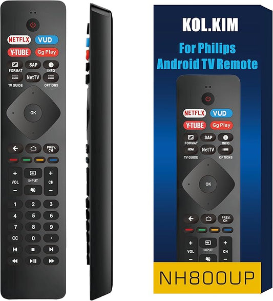 Universal TV Remote Replacement for Philips SmartTV Remote Replacement for Phillips TV Remote Control Replacement for Phillips 4K UHD Android Smart TVs Remote (NH800UP)