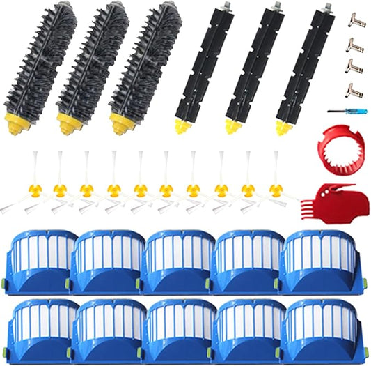 Replacement Parts Bristle Brushes Filters & Side Brush & Tools Compatible with iRobot Roomba 600 Series 550 560 614 618 620 630 650 660 665 680 685 690 692 694 695 Vacuum Accessories