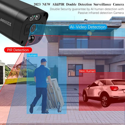 4K/8.0 Megapixel & 130° Ultra Wide-Angle 2-Way Audio PoE Outdoor Home Security Camera System Wired Outdoor Video Surveillance IP Cameras System DVR Set